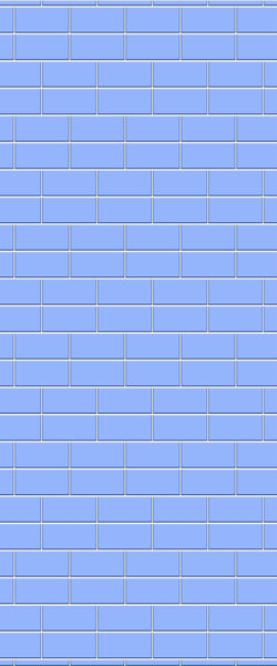 Blue Brickbond Acrylic Shower Wall Panel 2440mm x 1220mm (3mm Thick) - CladdTech