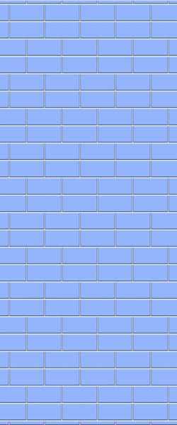 Blue Brickbond Acrylic Shower Wall Panel 2440mm x 1220mm (3mm Thick) - CladdTech