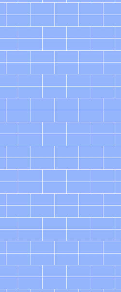 Blue Brickbond Acrylic Shower Wall Panel 2440mm x 1220mm (3mm Thick) - CladdTech