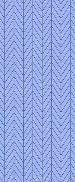 Blue Chevron Acrylic Shower Wall Panel 2440mm x 1220mm (3mm Thick) - CladdTech