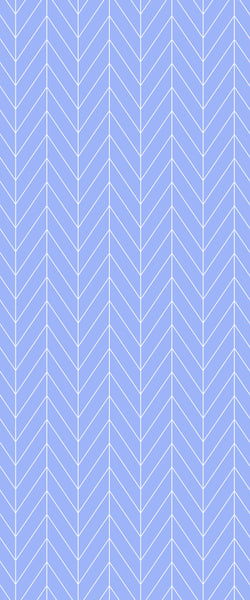 Blue Chevron Acrylic Shower Wall Panel 2440mm x 1220mm (3mm Thick) - CladdTech