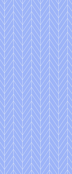 Blue Chevron Acrylic Shower Wall Panel 2440mm x 1220mm (3mm Thick) - CladdTech