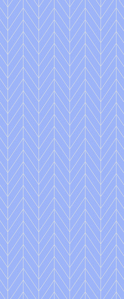 Blue Chevron Acrylic Shower Wall Panel 2440mm x 1220mm (3mm Thick) - CladdTech