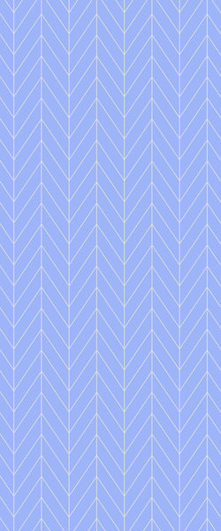 Blue Chevron Acrylic Shower Wall Panel 2440mm x 1220mm (3mm Thick) - CladdTech