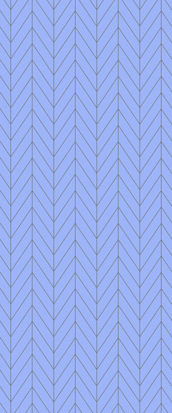Blue Chevron Acrylic Shower Wall Panel 2440mm x 1220mm (3mm Thick) - CladdTech