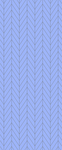 Blue Chevron Acrylic Shower Wall Panel 2440mm x 1220mm (3mm Thick) - CladdTech