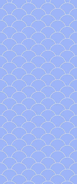 Blue Fishscales Acrylic Shower Wall Panel 2440mm x 1220mm (3mm Thick) - CladdTech