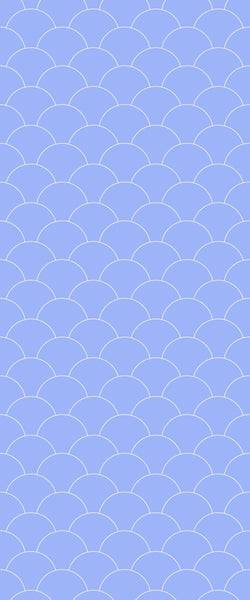 Blue Fishscales Acrylic Shower Wall Panel 2440mm x 1220mm (3mm Thick) - CladdTech