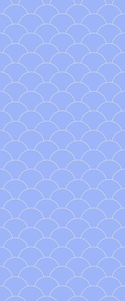 Blue Fishscales Acrylic Shower Wall Panel 2440mm x 1220mm (3mm Thick) - CladdTech