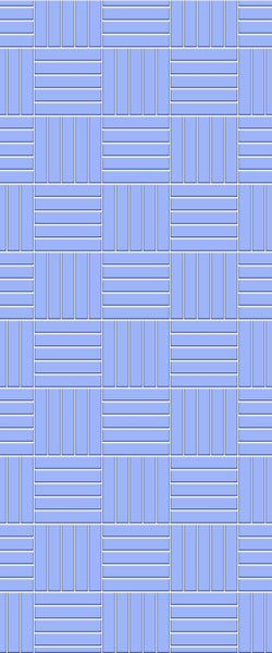 Blue Mosaic Acrylic Shower Wall Panel 2440mm x 1220mm (3mm Thick) - CladdTech