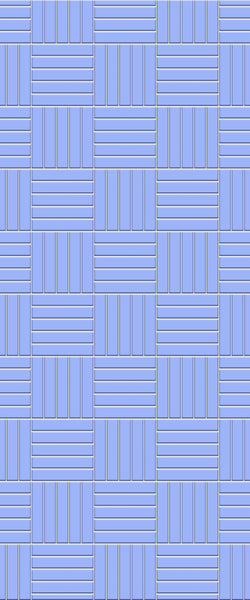 Blue Mosaic Acrylic Shower Wall Panel 2440mm x 1220mm (3mm Thick) - CladdTech
