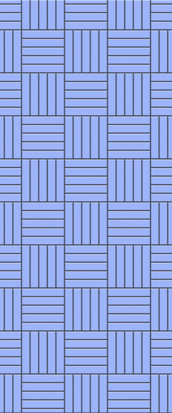 Blue Mosaic Acrylic Shower Wall Panel 2440mm x 1220mm (3mm Thick) - CladdTech