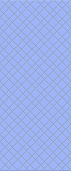 Blue Basket Weave Acrylic Shower Wall Panel 2440mm x 1220mm (3mm Thick) - CladdTech