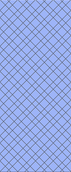 Blue Basket Weave Acrylic Shower Wall Panel 2440mm x 1220mm (3mm Thick) - CladdTech
