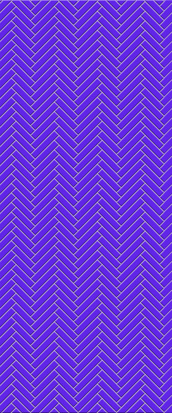 Blue Single Herringbone Tile Acrylic Shower Wall Panel 2440mm x 1220mm (3mm Thick) - CladdTech