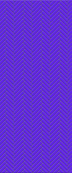 Blue Single Herringbone Tile Acrylic Shower Wall Panel 2440mm x 1220mm (3mm Thick) - CladdTech