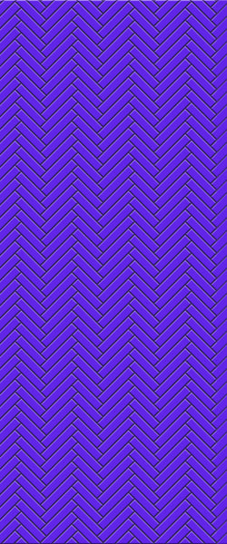 Blue Single Herringbone Tile Acrylic Shower Wall Panel 2440mm x 1220mm (3mm Thick) - CladdTech