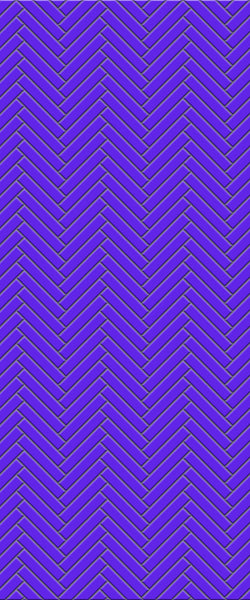 Blue Double Herringbone Tile Acrylic Shower Wall Panel 2440mm x 1220mm (3mm Thick) - CladdTech