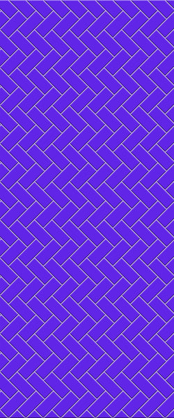 Blue Diagonal Herringbone Tile Acrylic Shower Wall Panel 2440mm x 1220mm (3mm Thick) - CladdTech