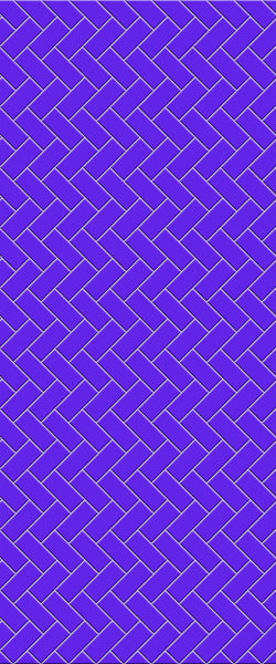 Blue Diagonal Herringbone Tile Acrylic Shower Wall Panel 2440mm x 1220mm (3mm Thick) - CladdTech