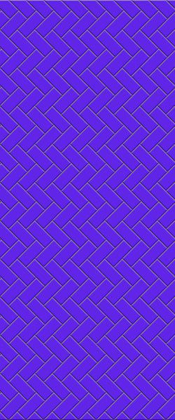 Blue Diagonal Herringbone Tile Acrylic Shower Wall Panel 2440mm x 1220mm (3mm Thick) - CladdTech