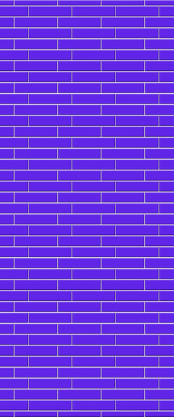Blue Brickslips Acrylic Shower Wall Panel 2440mm x 1220mm (3mm Thick) - CladdTech