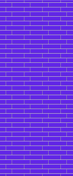 Blue Brickslips Acrylic Shower Wall Panel 2440mm x 1220mm (3mm Thick) - CladdTech