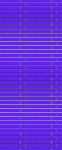 Blue Brickslips Acrylic Shower Wall Panel 2440mm x 1220mm (3mm Thick) - CladdTech