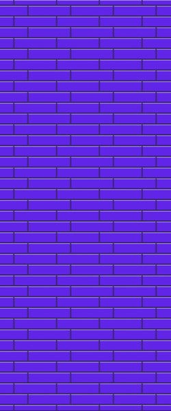 Blue Brickslips Acrylic Shower Wall Panel 2440mm x 1220mm (3mm Thick) - CladdTech