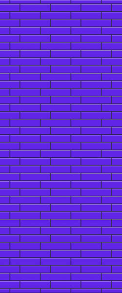 Blue Brickslips Acrylic Shower Wall Panel 2440mm x 1220mm (3mm Thick) - CladdTech