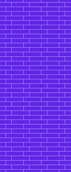 Blue Brickslips Acrylic Shower Wall Panel 2440mm x 1220mm (3mm Thick) - CladdTech
