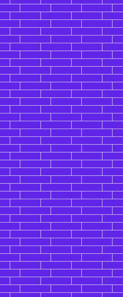 Blue Brickslips Acrylic Shower Wall Panel 2440mm x 1220mm (3mm Thick) - CladdTech