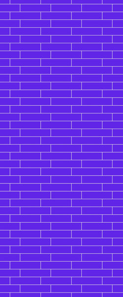 Blue Brickslips Acrylic Shower Wall Panel 2440mm x 1220mm (3mm Thick) - CladdTech