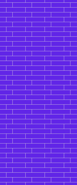 Blue Brickslips Acrylic Shower Wall Panel 2440mm x 1220mm (3mm Thick) - CladdTech