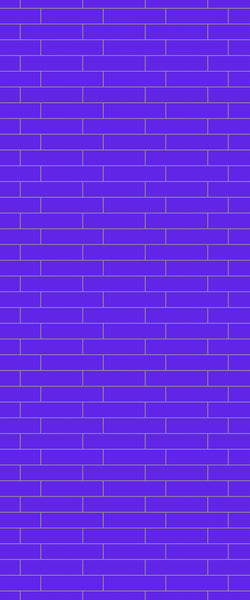 Blue Brickslips Acrylic Shower Wall Panel 2440mm x 1220mm (3mm Thick) - CladdTech