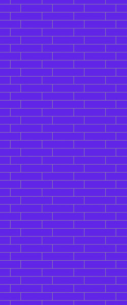 Blue Brickslips Acrylic Shower Wall Panel 2440mm x 1220mm (3mm Thick) - CladdTech