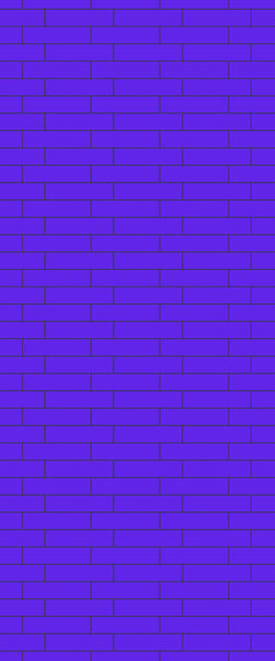 Blue Brickslips Acrylic Shower Wall Panel 2440mm x 1220mm (3mm Thick) - CladdTech