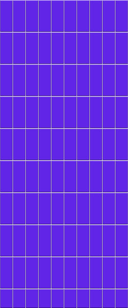 Blue Vertical Block Acrylic Shower Wall Panel 2440mm x 1220mm (3mm Thick) - CladdTech