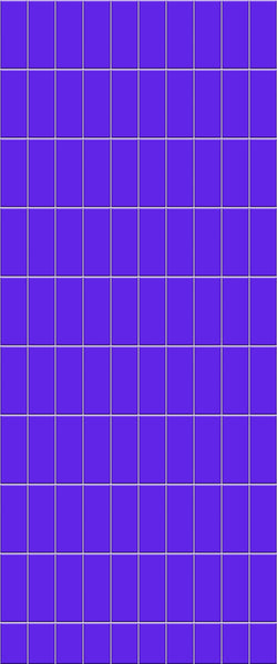 Blue Vertical Block Acrylic Shower Wall Panel 2440mm x 1220mm (3mm Thick) - CladdTech
