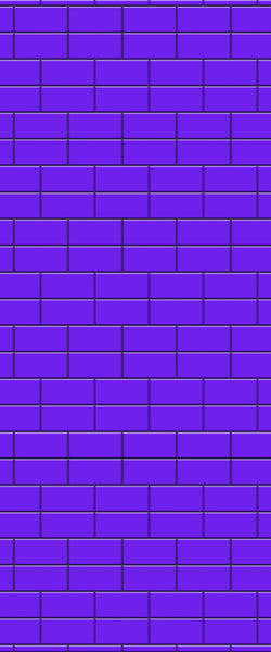 Blue Brickbond Acrylic Shower Wall Panel 2440mm x 1220mm (3mm Thick) - CladdTech