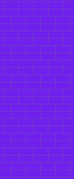 Blue Brickbond Acrylic Shower Wall Panel 2440mm x 1220mm (3mm Thick) - CladdTech