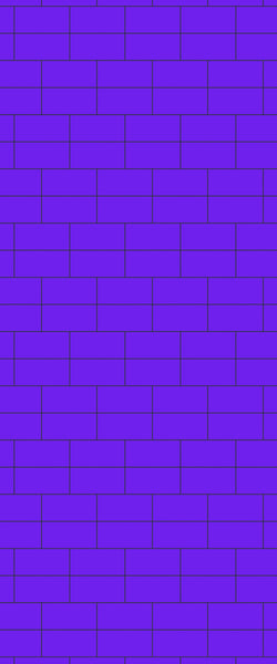 Blue Brickbond Acrylic Shower Wall Panel 2440mm x 1220mm (3mm Thick) - CladdTech