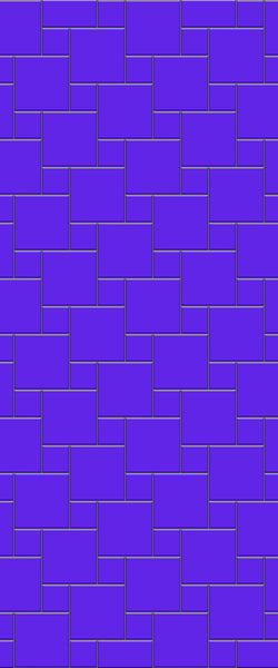 Blue Pin Wheel Tile Acrylic Shower Wall Panel 2440mm x 1220mm (3mm Thick) - CladdTech