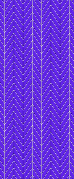 Blue Chevron Acrylic Shower Wall Panel 2440mm x 1220mm (3mm Thick) - CladdTech