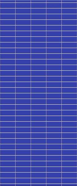 Blue Horizontal Block Acrylic Shower Wall Panel 2440mm x 1220mm (3mm Thick) - CladdTech