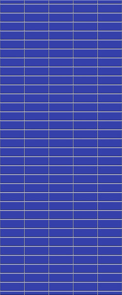 Blue Horizontal Block Acrylic Shower Wall Panel 2440mm x 1220mm (3mm Thick) - CladdTech