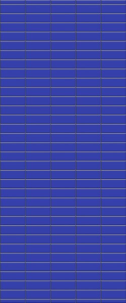 Blue Horizontal Block Acrylic Shower Wall Panel 2440mm x 1220mm (3mm Thick) - CladdTech