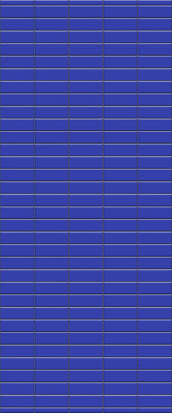 Blue Horizontal Block Acrylic Shower Wall Panel 2440mm x 1220mm (3mm Thick) - CladdTech