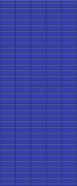 Blue Horizontal Block Acrylic Shower Wall Panel 2440mm x 1220mm (3mm Thick) - CladdTech