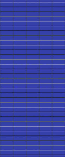 Blue Horizontal Block Acrylic Shower Wall Panel 2440mm x 1220mm (3mm Thick) - CladdTech